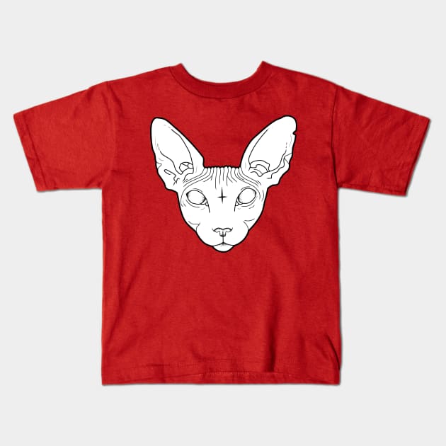 Sphynx Kids T-Shirt by natashasines